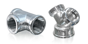 Chrom T-Stück & Y-Stück