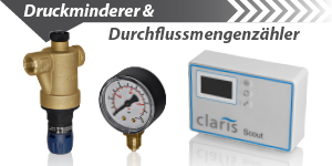 Druckminderer und Durchflussmengenzähler