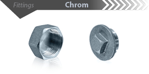 Chrom Kappe & Stopfen
