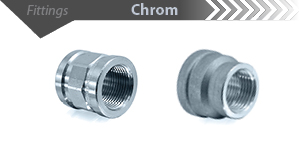 Chrom Muffe & Reduziermuffe
