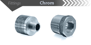 Chrom Reduzierstück & Reduziernippel