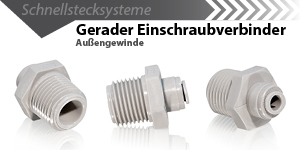 Gerader Einschraub Verbinder Außengewinde