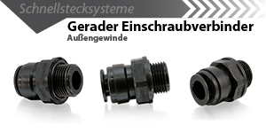 Gerader Einschraub  Verbinder Außengewinde