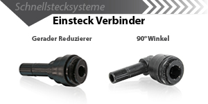 Gerader Reduzier und Winkel Einsteck Verbinder