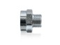 Preview: Chrom Reduzierstück 1/2" AG x 3/4" IG flachdichtend