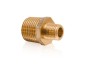 Preview: Doppelnippel reduziert 1/2" x 1/4" beidseitig Außengewinde