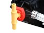 Preview: T-Verbinder für Druckluft-Zufuhr, 2 x 1/4" Schlauchtülle + Rückschlagventil