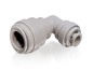 Preview: Winkel ReduzierVerbinder 90° 1/4" Rohr x 1/2" Rohr Schnellsteck System