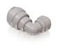 Preview: Winkel ReduzierVerbinder 90° 1/4" Rohr x 1/2" Rohr Schnellsteck System