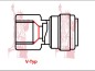 Preview: Einschraub Verbinder 5/16" x 7/16" IG UNF Schnellsteck System