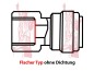 Preview: Einschraub Verbinder 6 mm Rohr x 1/4" IG BSPT Schnell Stecksystem