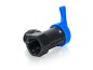 Preview: Winkel Kugelhahn 90° 10 mm x 3/8" IG BSPT Schnellstecksystem