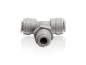 Preview: T Einschraub Verbinder Mitte 1/4" x 1/4" AG NPTF Schnellsteck System