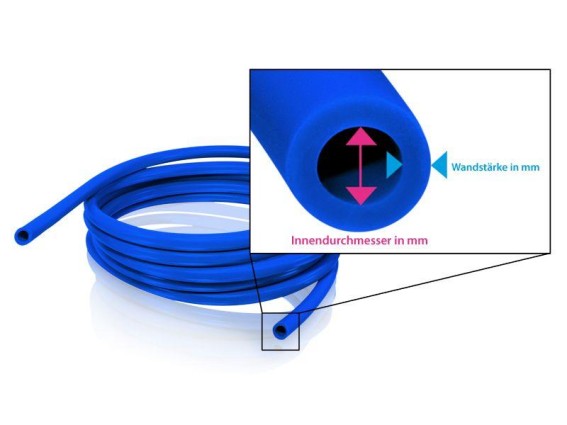 Polyethylenrohr blau 3/8"