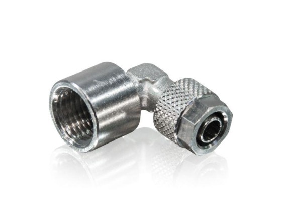 Winkel Verschraubung 90° 10/8 mm Rohr x 3/8" IG