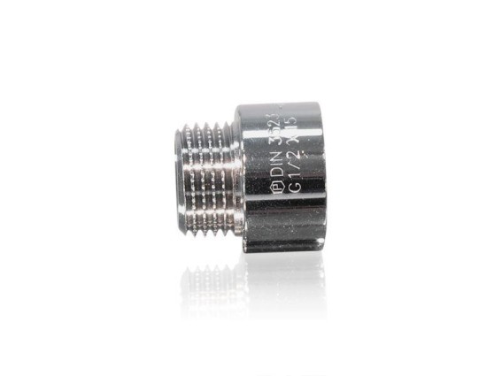 Preview: Chrom Hahnverlängerung 1/2" AG / IG  x 15 mm