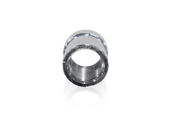 Chrom Muffe 1/2" Innengewinde beidseitig