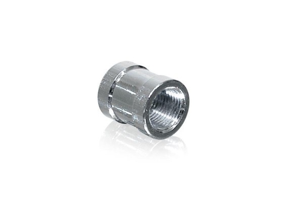 Chrom Muffe 1/8" Innengewinde beidseitig