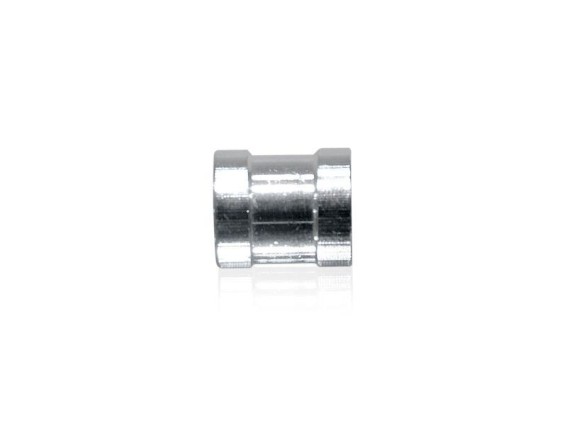 Chrom Muffe 1/8" Innengewinde beidseitig