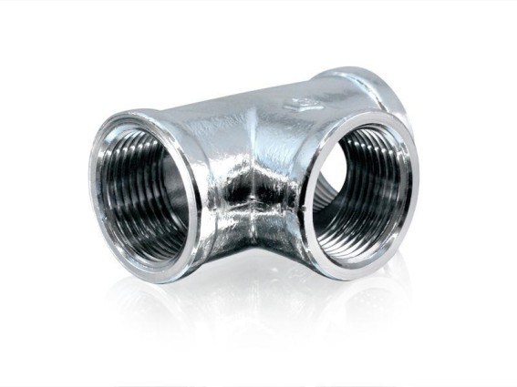 Chrom T Stück 3/4" Innengewinde