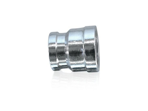 Chrom Reduziermuffe  1/2" IG  x 3/8" IG