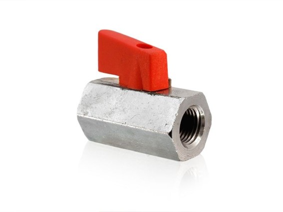 Mini Kugelhahn 1/4" Innengewinde beidseitig