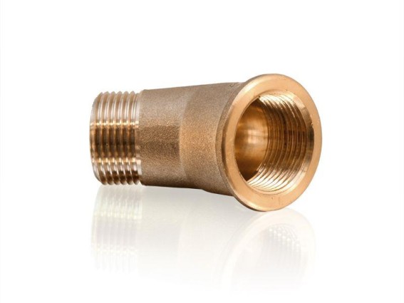 Preview: Winkel 45° 3/4" Außengewinde x 3/4" Innengewinde