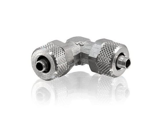 Durchgangsverbinder gewinkelt 90° 6/4 mm Rohr