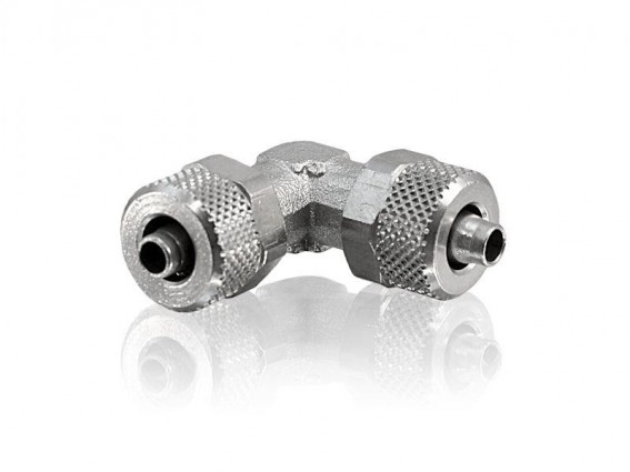 Durchgangsverbinder gewinkelt 90° 6/4 mm Rohr