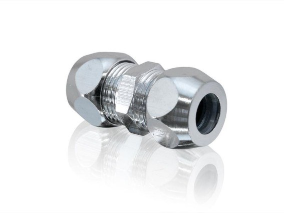 Doppelverschraubung gerade  3/8" AG x 3/8" AG für 10 mm Cu Rohr