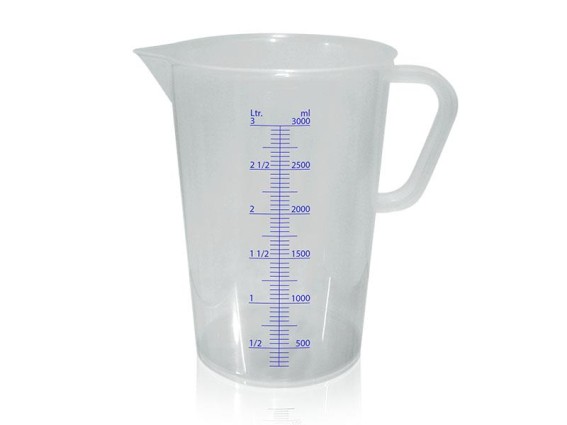 Messbecher 3000 ml mit Skala