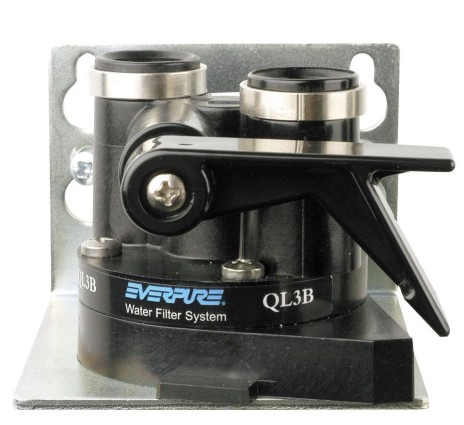 Everpure QL3B Filterkopf mit Absperrventil für Wasserfilter