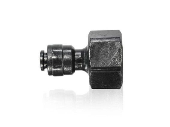 Einschraub Verbinder 6 mm Rohr x 3/8" IG BSPP Schnellsteck System
