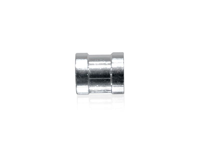 Chrom Muffe 1/8" Innengewinde beidseitig