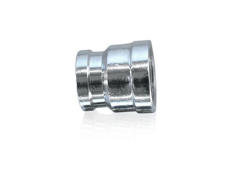 Chrom Reduziermuffe  1/2" IG  x 3/8" IG