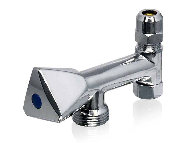 Doppeleckventil mit Rückflussverhinderer 3/8" x 3/8" x 3/4"