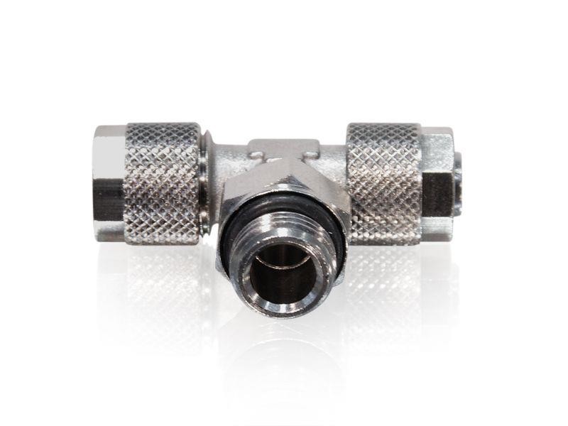 T Verschraubung 10/8 mm Rohr x 1/4" AG
