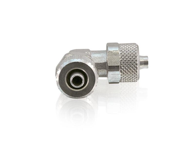Durchgangsverbinder gewinkelt 90° 6/4 mm Rohr
