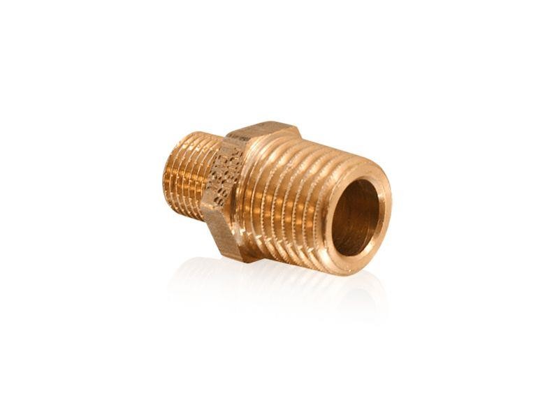 Doppelnippel reduziert     3/8" x 1/8"   beidseitig Außengewinde