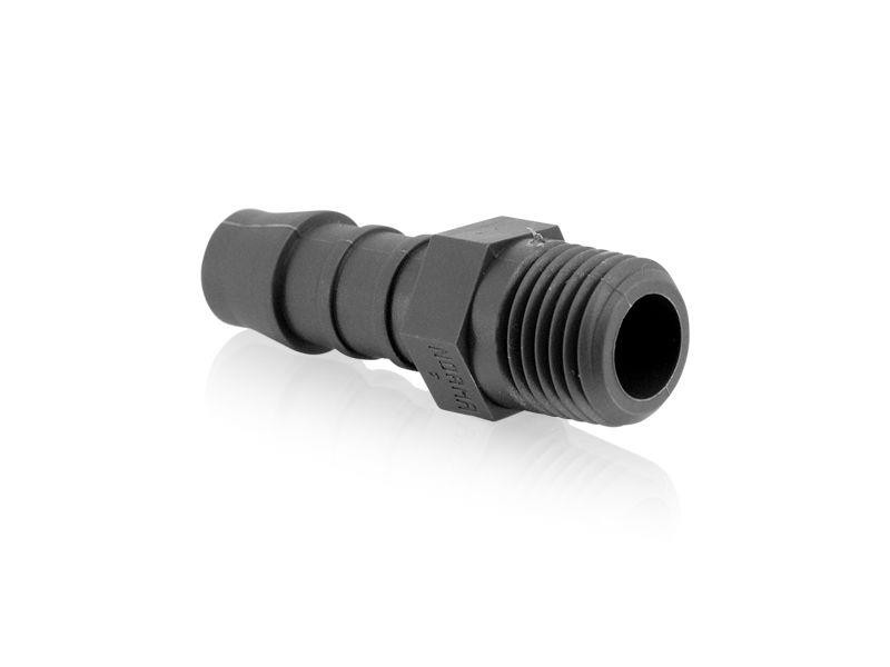 Einschraubstutzen gerade 1/4"AG x 6 mm Schlauchtülle