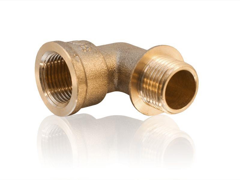 Winkel 90° 1/2" IG x 1/2" AG