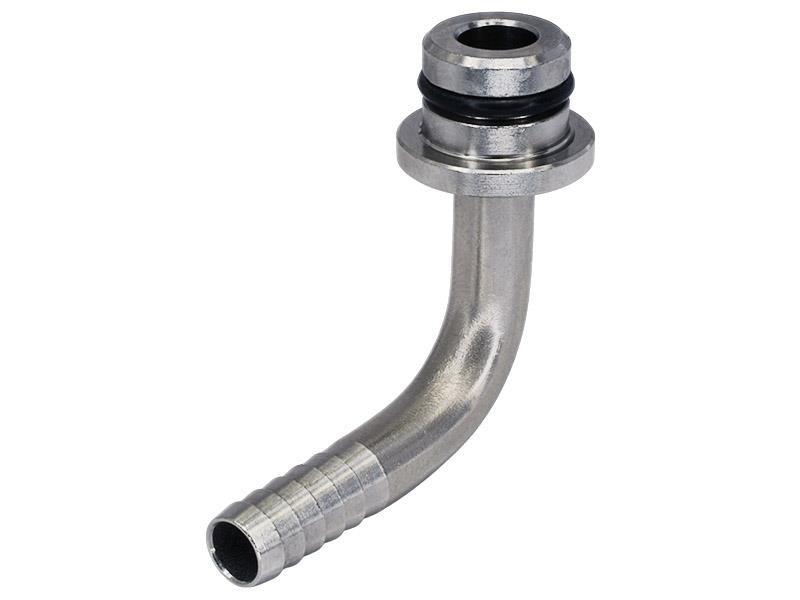 Winkel-Verbinder 90° für Sirup Auslass mit 1/4" Schlauchtülle