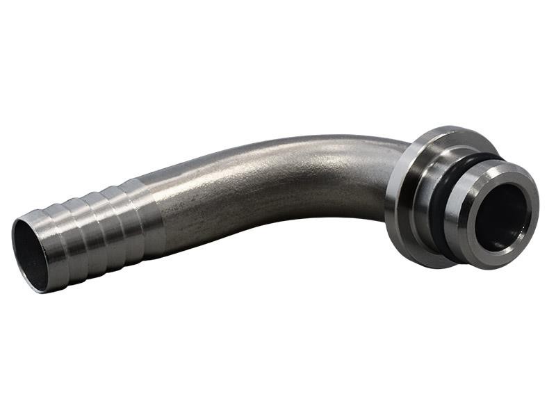 Winkel-Verbinder 90° für Sirup Auslass mit 3/8" Schlauchtülle