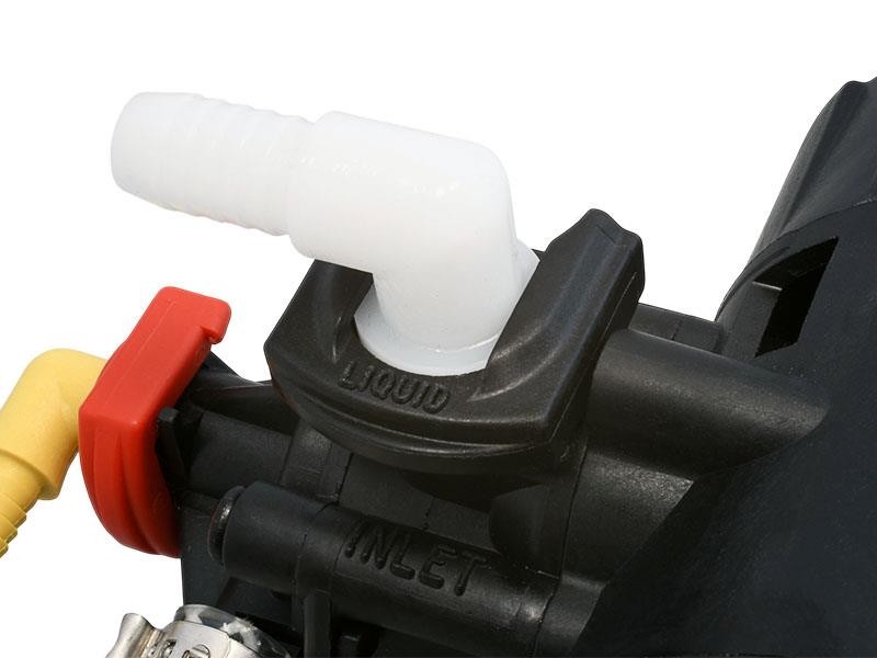 Winkel-Verbinder 90° für Sirup-Zufuhr mit 3/8" Schlauchtülle