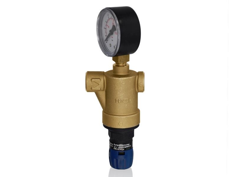 Druckminderer für Trinkwasser mit Manometer 3/8" IG 3 bar für Trinkwasser