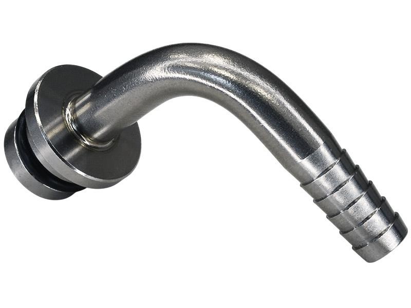 Winkel-Verbinder 90° für Sirup Auslass mit 1/4" Schlauchtülle