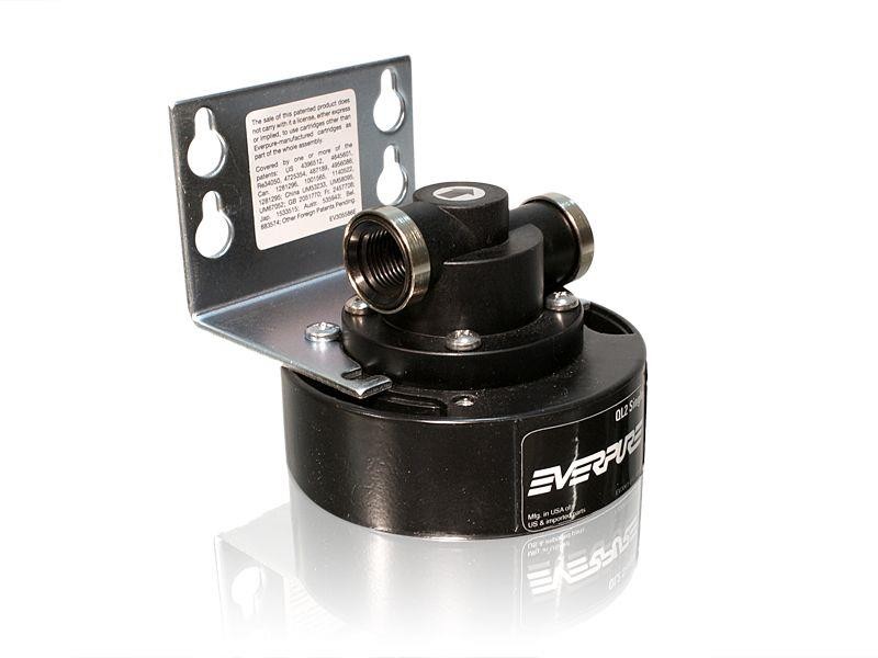 Everpure QL2 Filterkopf ohne Absperrventil mit Wandhalter für Wasserfilter