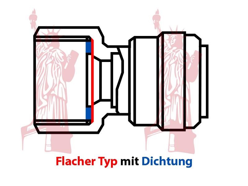 Einschraub Verbinder 6 mm Rohr x 3/4" IG BSPP Schnellsteck System